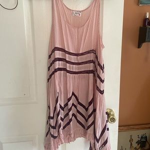Anthropologie Free People Viole and lace trapeze dress tunic top medium